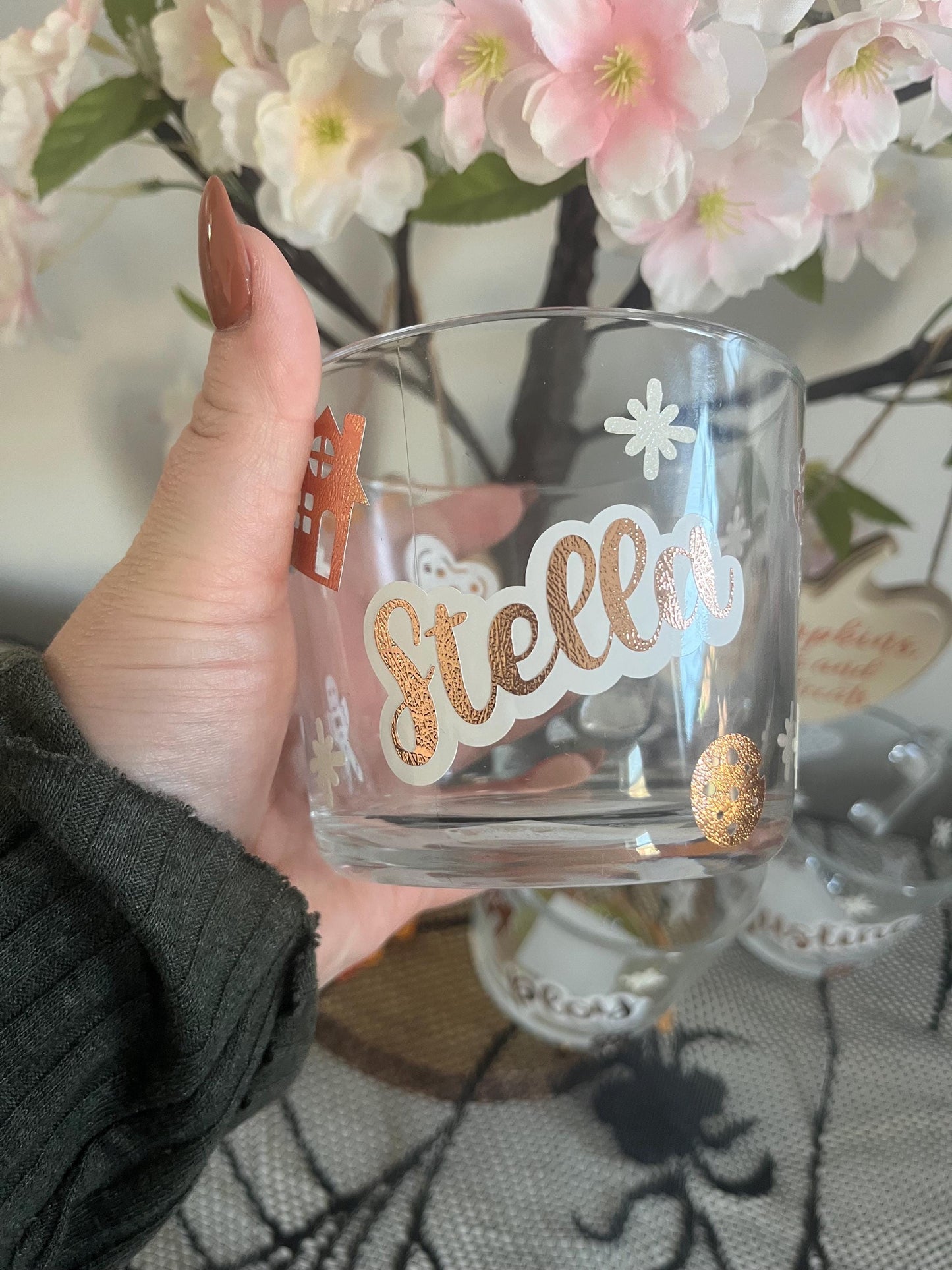 Personalised Glass Mug, Christmas Cookies Glass Mug, Christmas Decor, Christmas Cookies Decor, Glass Mugs