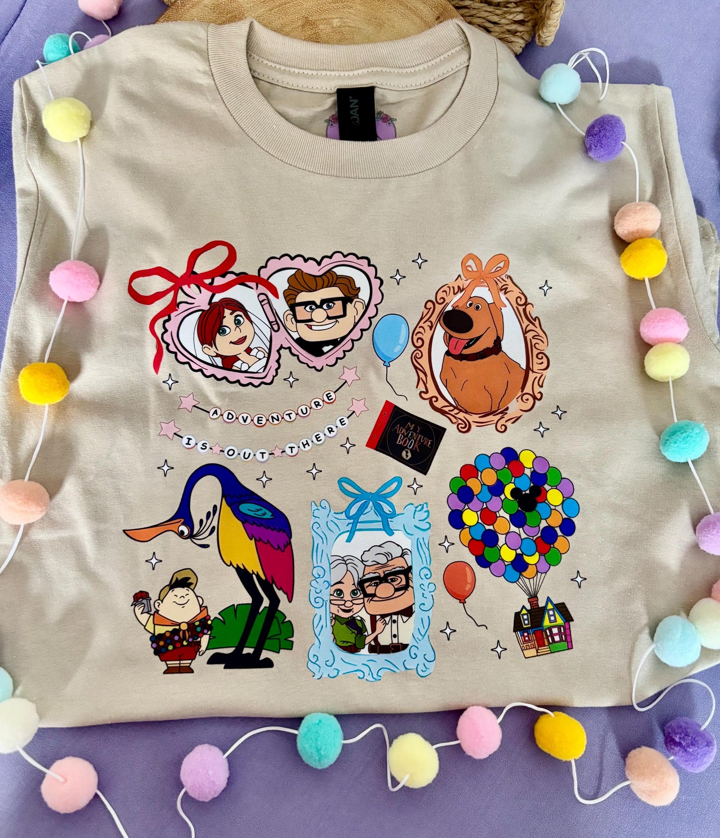 Up House Inspired Printed T-Shirt, Florida, Orlando, Ellie and Karl, Kevin, Dug - Adults & Kids Sizes - Cotton T-Shirt