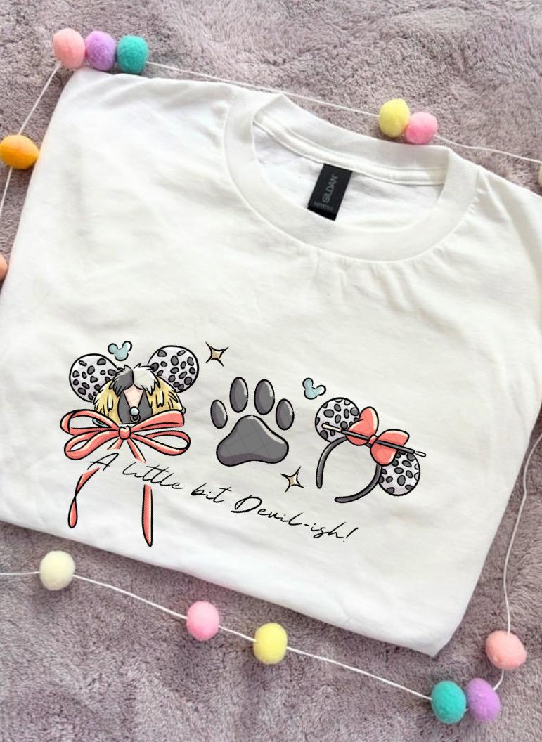 Villain Inspired Printed T-Shirt, Under the Sea, Hello Beastie, De-vil, Villains Theme - Adults & Kids Sizes - Cotton T-Shirt