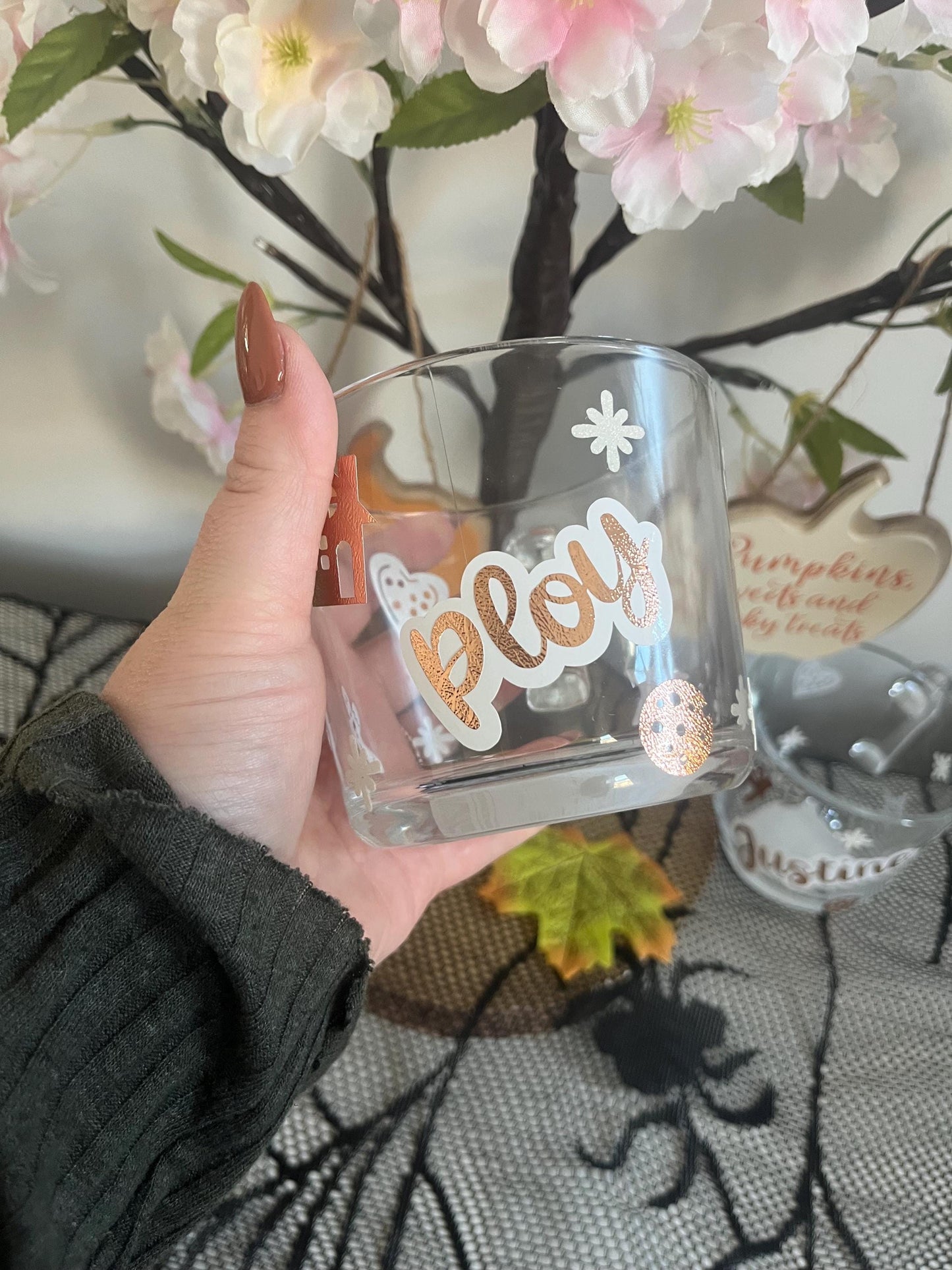 Personalised Glass Mug, Christmas Cookies Glass Mug, Christmas Decor, Christmas Cookies Decor, Glass Mugs