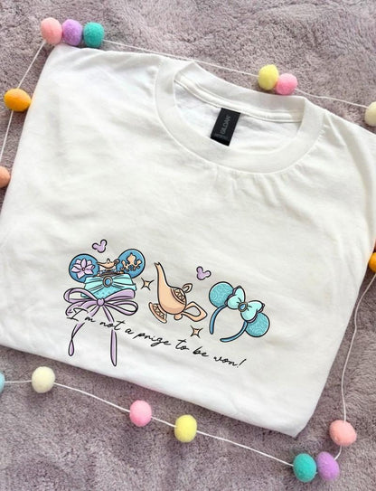 Princess Bow Ears Inspired Printed T-Shirt, Princess, Magical Kingdom, Inspired Character T-Shirts - Adults & Kids Sizes - Cotton T-Shirt