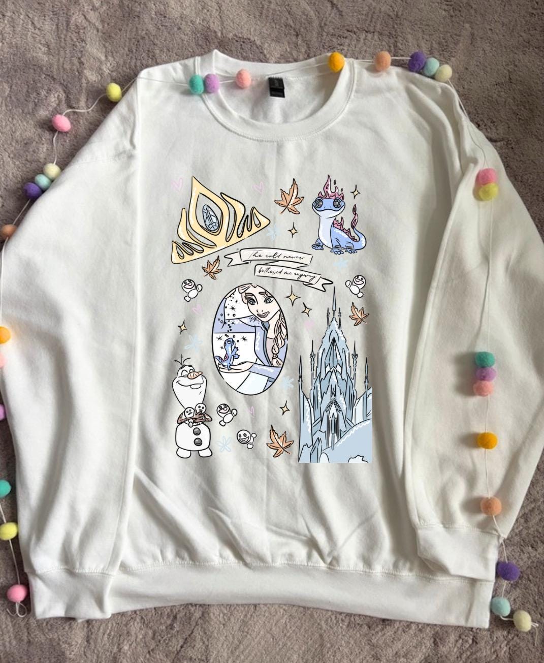 Frozen Sisters Sweatshirt, Olaf, Florida, Orlando, Christmas Jumper, Christmas Outfits - Adults & Kids Sizes - Fleece Sweatshirt