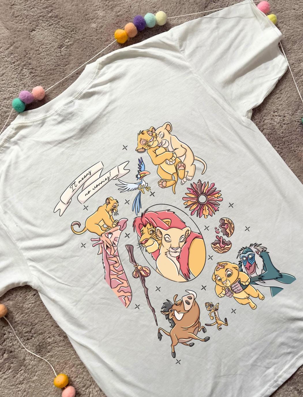 King Lion Inspired Printed Sand T-Shirt, Safari, Tree of Life, Inspired Character T-Shirts - Adults & Kids Sizes - Cotton T-Shirt
