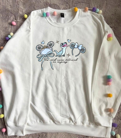 Frozen Sisters Sweatshirt, Olaf, Florida, Orlando, Christmas Jumper, Christmas Outfits - Adults & Kids Sizes - Fleece Sweatshirt