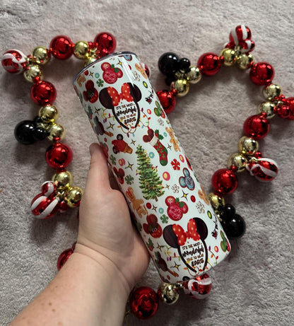 Magical Christmas, Magic Ears, 20oz Tumbler, Hot Cold Drinks, Christmas Cup, Traditional Christmas, Winter Warmer Drinks Cup