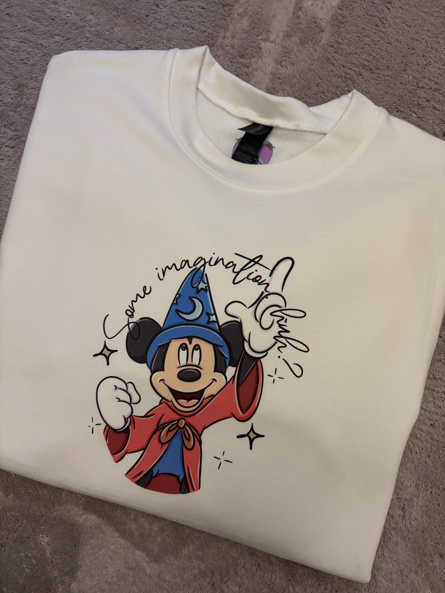 Magical Kingdom, Magical Mouse, Some Imagination Huh?, Florida, Orlando, Magical World, Fleece Sweatshirt - Adults & Kids Sizes