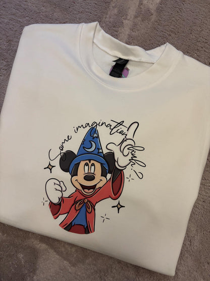 Magical Kingdom, Magical Mouse, Some Imagination Huh?, Florida, Orlando, Magical World, Fleece Sweatshirt - Adults & Kids Sizes