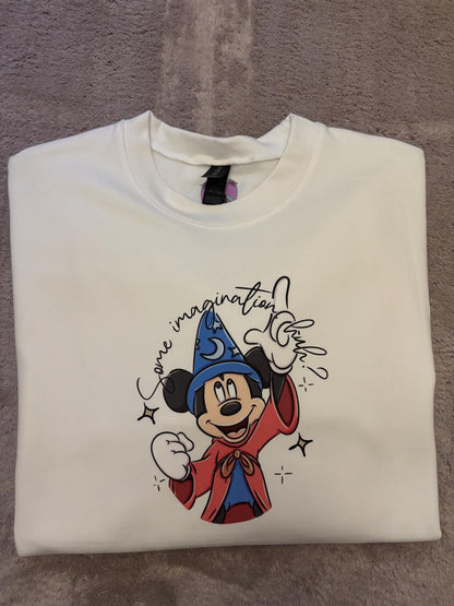 Magical Kingdom, Magical Mouse, Some Imagination Huh?, Florida, Orlando, Magical World, Fleece Sweatshirt - Adults & Kids Sizes