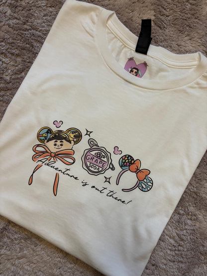 Up House Inspired Printed White T-Shirt, Florida, Orlando, Ellie and Karl, Kevin, Dug - Adults & Kids Sizes - Cotton T-Shirt