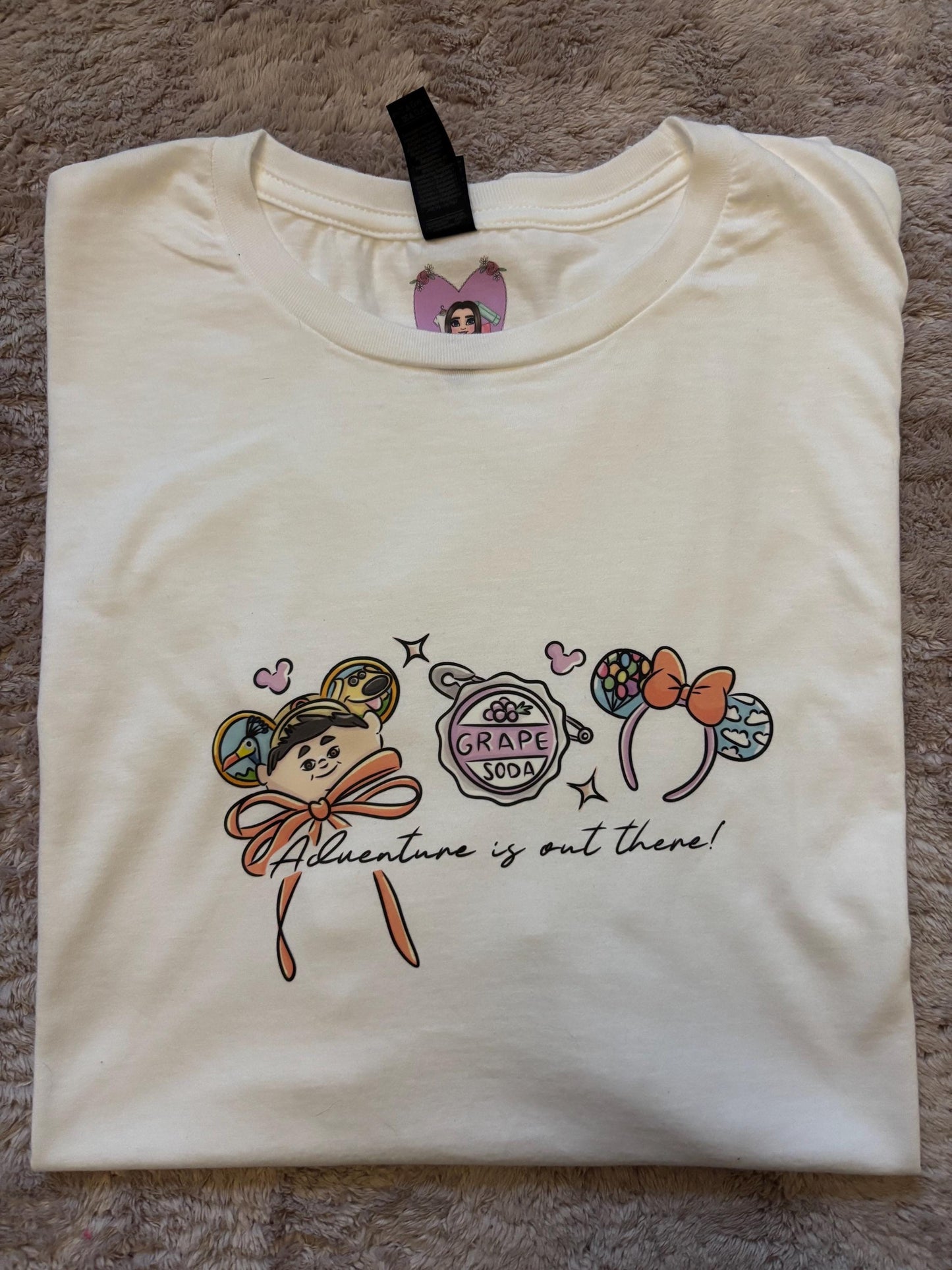 Up House Inspired Printed White T-Shirt, Florida, Orlando, Ellie and Karl, Kevin, Dug - Adults & Kids Sizes - Cotton T-Shirt