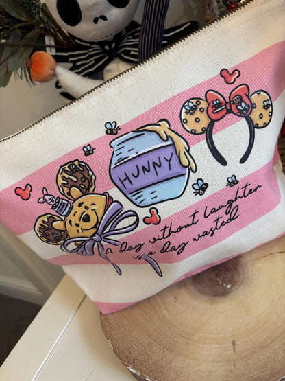Winnie Honey Bear, Make Up Bags, Printed Inspired Make Up Bags, Ears Bags, Florida, Orlando, Paris, Nautical Theme Make Up Bag