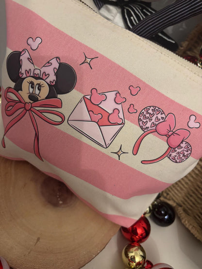 Magic Girl Mouse Make Up Bags, Printed Inspired Make Up Bags, Ears Bags, Florida, Orlando, Paris, Nautical Theme Make Up Bag