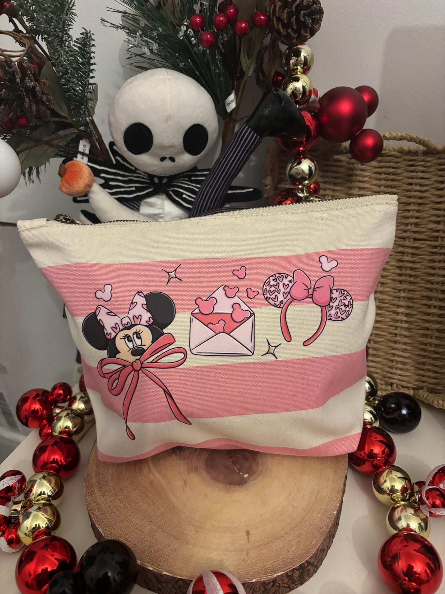 Magic Girl Mouse Make Up Bags, Printed Inspired Make Up Bags, Ears Bags, Florida, Orlando, Paris, Nautical Theme Make Up Bag