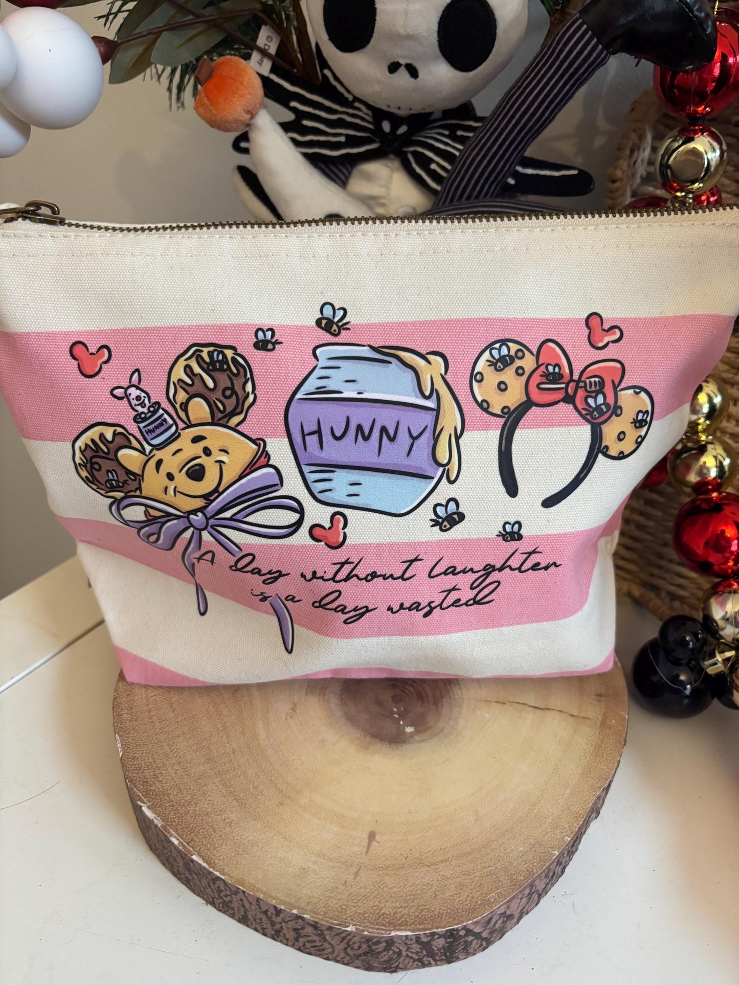 Winnie Honey Bear, Make Up Bags, Printed Inspired Make Up Bags, Ears Bags, Florida, Orlando, Paris, Nautical Theme Make Up Bag