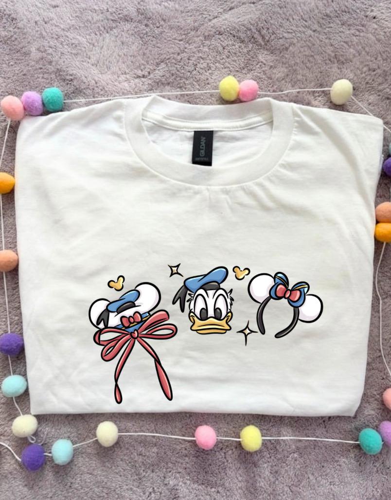 Magical Sailor Duck Bow Printed T-Shirt, Florida, Orlando, Magical World - Adults & Kids Sizes