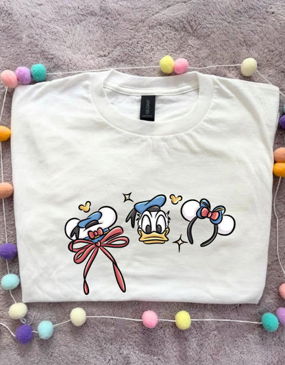 Magical Sailor Duck Bow Printed T-Shirt, Florida, Orlando, Magical World - Adults & Kids Sizes