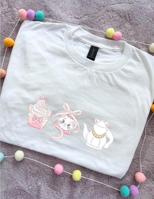 Coffee, Castles and Cake Bow Printed T-Shirt, Florida, Orlando, Magical World - Adults & Kids Sizes