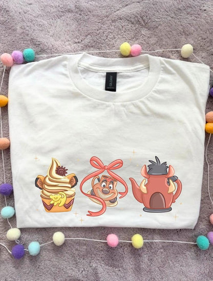 Coffee, Castles and Cake Bow Printed T-Shirt, Florida, Orlando, Magical World - Adults & Kids Sizes