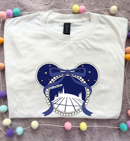 Magical Park, Park Ride Bow Printed T-Shirt, Florida, Orlando, Magical World - Adults & Kids Sizes