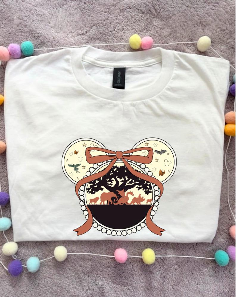 Magical Park, Park Ride Bow Printed T-Shirt, Florida, Orlando, Magical World - Adults & Kids Sizes