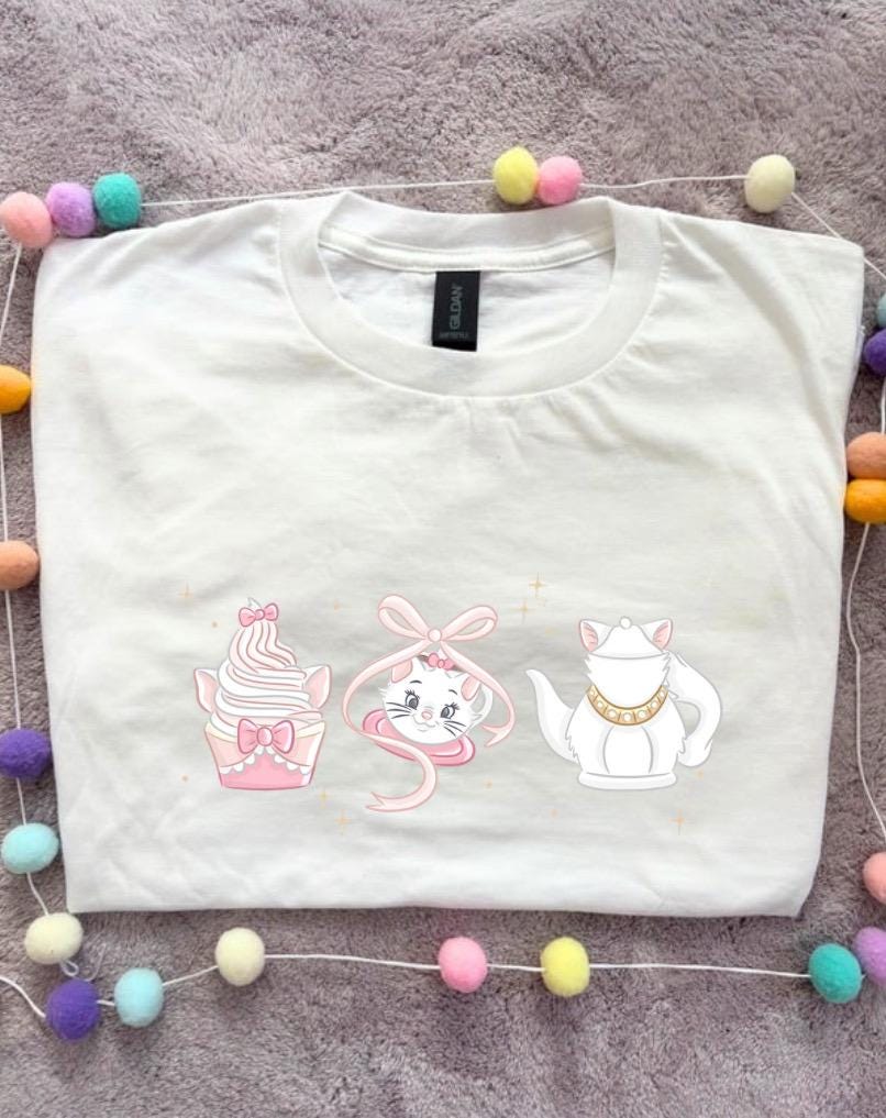 Coffee, Castles and Cake Bow Printed T-Shirt, Florida, Orlando, Magical World - Adults & Kids Sizes