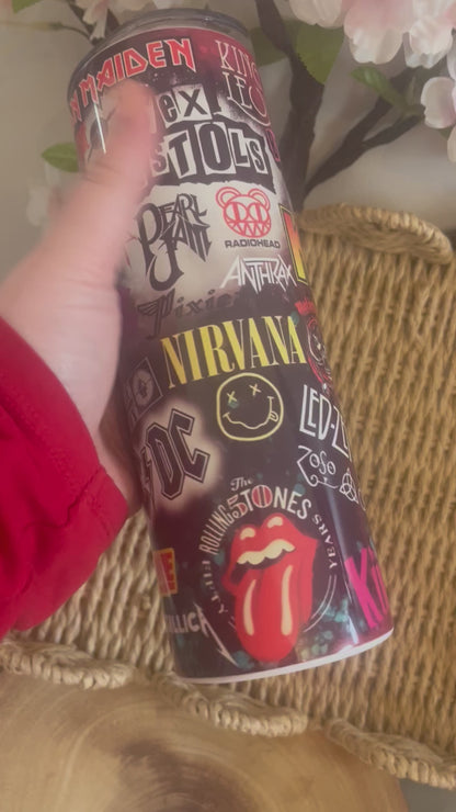Rock Music Theme 20oz Tumbler ~ Hot and Cold Drinks