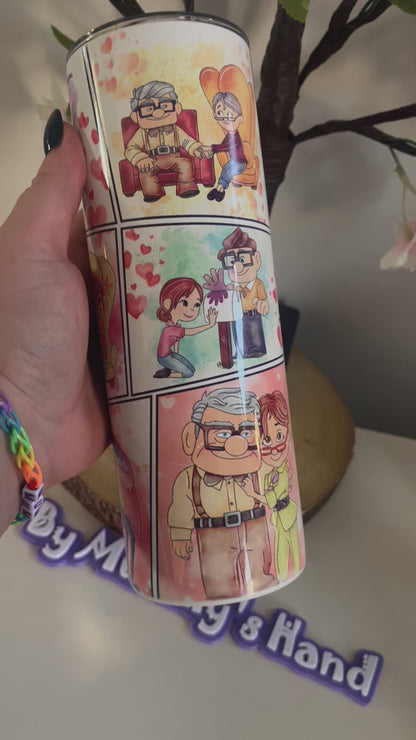 Up and Away 20oz Tumbler, Karl and Ellie Inspired Tumbler, Artistic Images